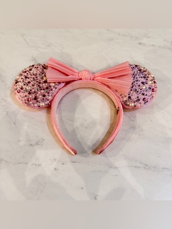 NEW Disney Minnie Mouse Pink Rhinestone Ear Headband Adult BaubleBar main image 10